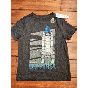 Nwt Glow-In-The-Dark Space Shuttle Graphic Tee Shirt  Size 6/7 By Cat & Jack